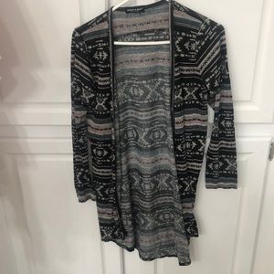 Tribal print cardigan